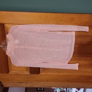 Ladies Sheer Peach Blouse